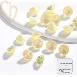 Austrian Crystal 1088 - SS39 8mm Yellow Shimmer