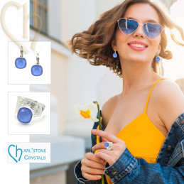 Austrian Crystal Cabochon 4470 10mm Sapphire Mocha