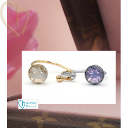 Ring regelbaar voor DIY strass 8mm Gold plated