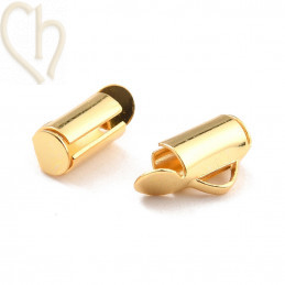 Embout Acier Inoxydable pour tissage de perles rocaille et Delica 10mm Gold Plated