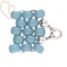 Cymbal Embout Silver plated - ALONA II - pour Rocailles Miyuki et Tcheque 8/0