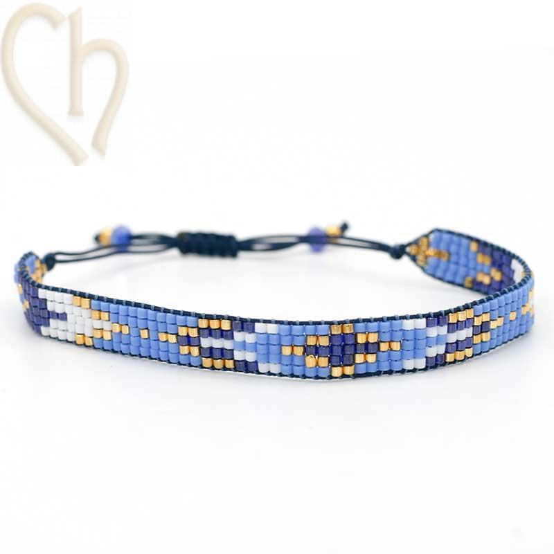 Kit armband Loom Blue
