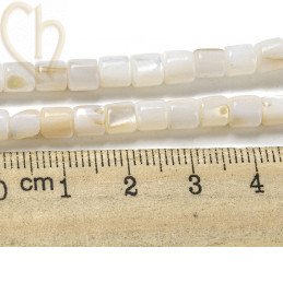 Nacré Tube perle 5*5mm x 10