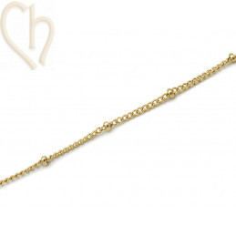 Edelstaal RVS ketting met...