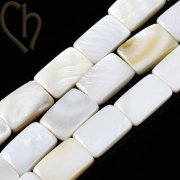 Nacré bead rectangle 12*8mm