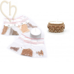 Cover Bougie avec Toupie Cristal et drops en White Gold