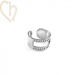 Bague Réglable en Plaqué Or pour Tissage Miyuki | Boutique Charlotte
