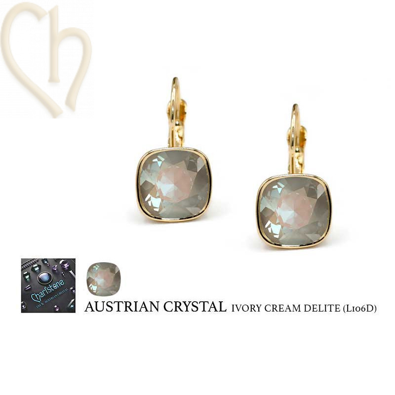 DIY earrings Gold Plated with Austrian Cristal - Boutique Charlotte