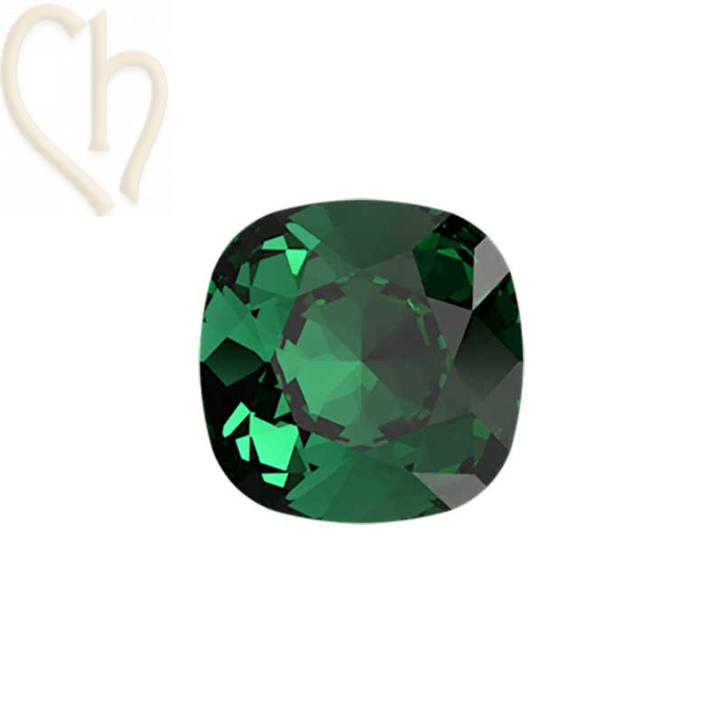 Swarovski Crystal Cabochon Square 4470 10mm Majestic Green