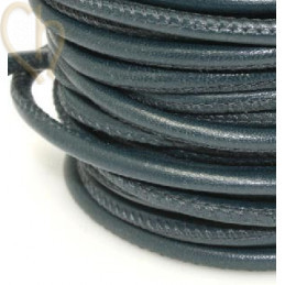 Cuir rond 4mm Charcoal
