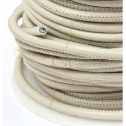 leer rond 4mm Light Beige