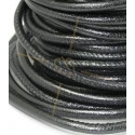 leer rond 4mm Metallic Grey