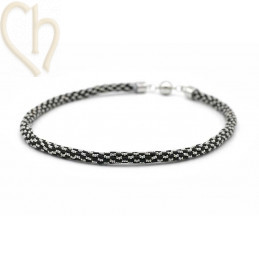kit armband en/of halsketting Xenna Black Silver