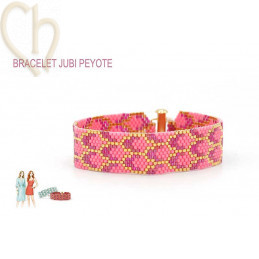 Armband Jubi peyote Fuchsia...