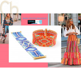 Schema Grille armband Boho...