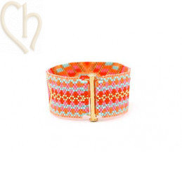 Fermoir coulissant 26,5mm Gold Plate ou silver plate pour bracelet tissage