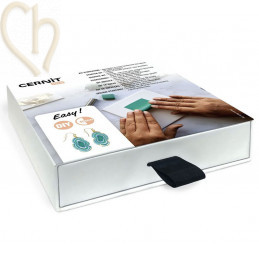 Cernit Starter Mini Kit Boucles d'oreille – kit créatif en pâte polymère