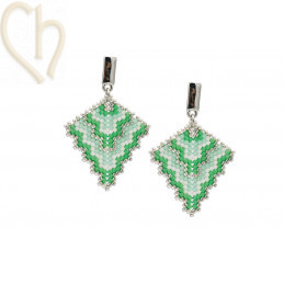 Oorbellen Triangle peyote...