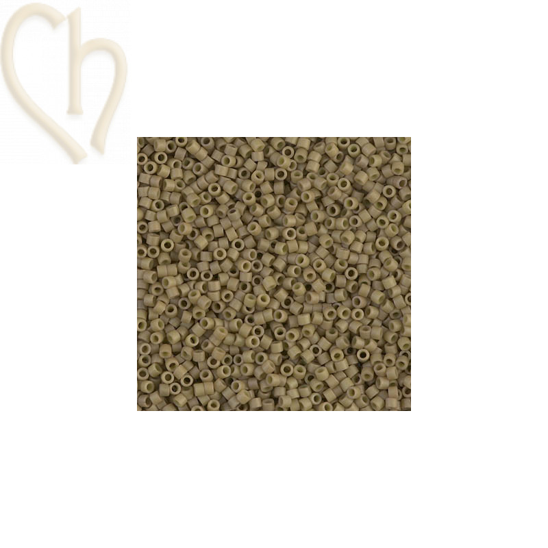 Miyuki Delica Matte Opaque Green Tea Luster - 11/0 5gr - DB0390
