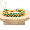 Kit DIY Bracelet Flat Spiral Stitch – Vert | Boutique Charlotte