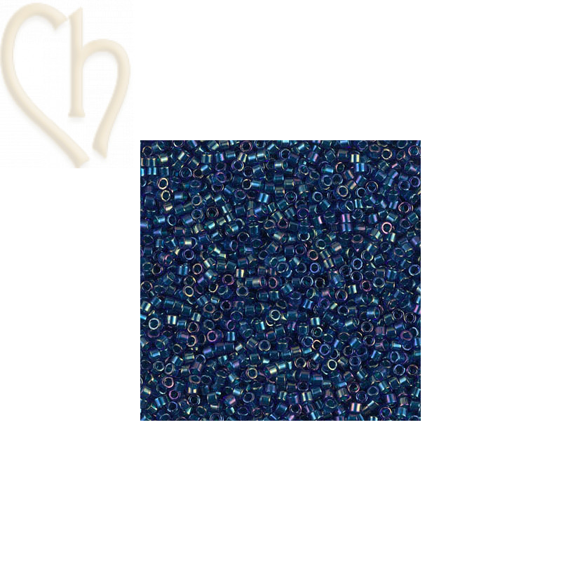 Miyuki Delica Cobalt AB Emerald Lined - 11/0 5gr - DB1763