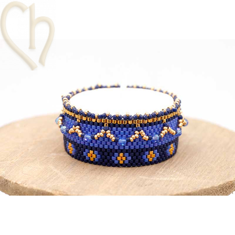 Cover Bougie en peyote Blue Gold 2501