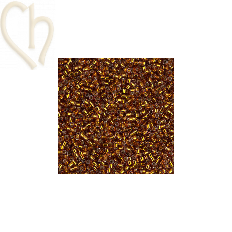 Miyuki Delica Silverlined Dark Topaz - 11/0 5gr - DB0144