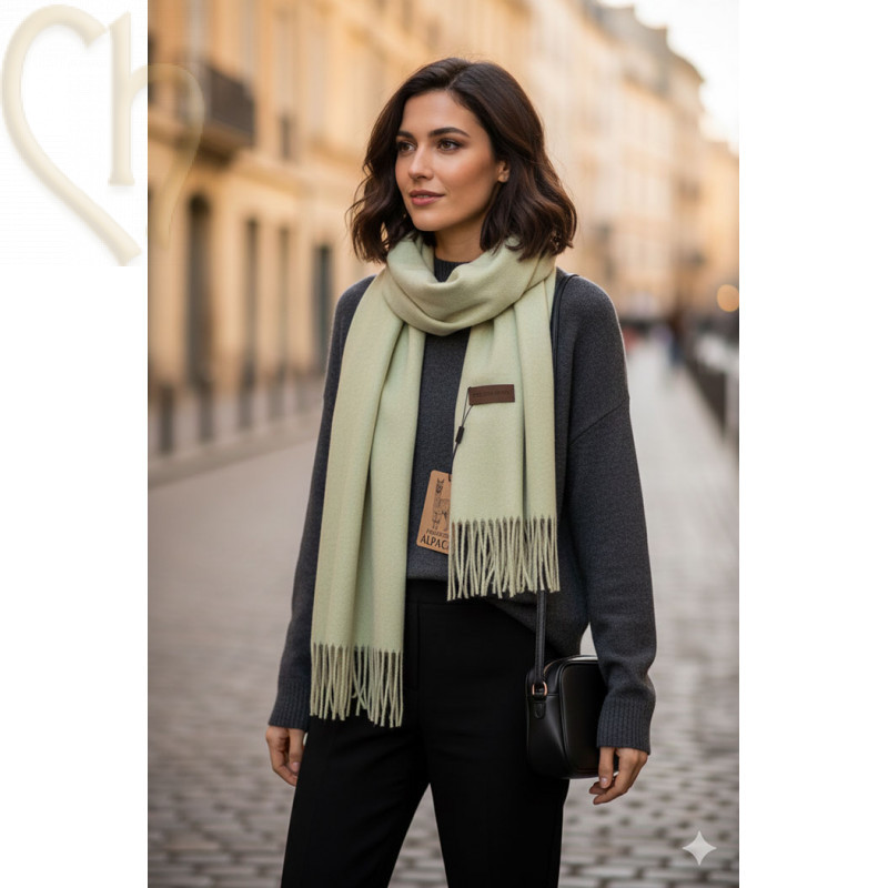 Alpaca wool scarf 180cm by 60cm