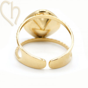 Ring Gold Plated Stainless Steel voor 4470 10mm