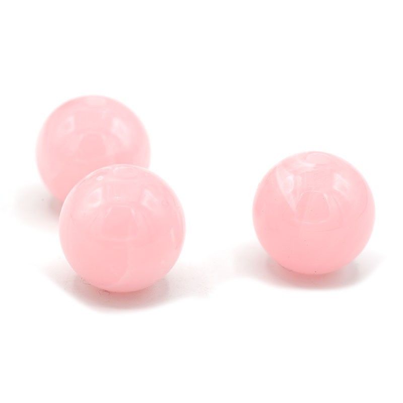 Acryl kraal rond 14mm Roze | Zomerse kralen