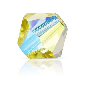 Preciosa Crystal Rondelle 3mm Acid Yellow AB (100 stuks) | Boutique Charlotte
