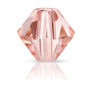 Preciosa Crystal Rondelle 3mm Rose Peach (100 stuks) | Boutique Charlotte