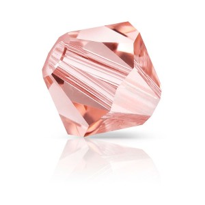 Preciosa Crystal Rondelle Bead 3mm Rose Peach