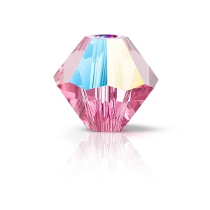 Preciosa Crystal Rondelle Bead 3mm Rose Glitter