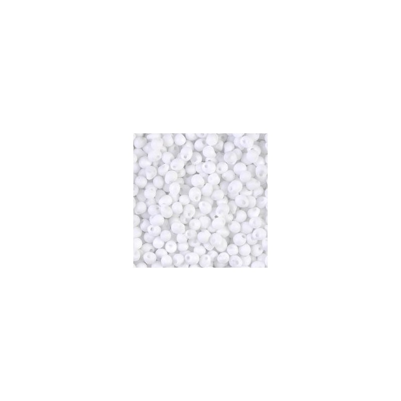 Drop kralen Miyuki 3,4mm - White Opaque Matte DP-0402F