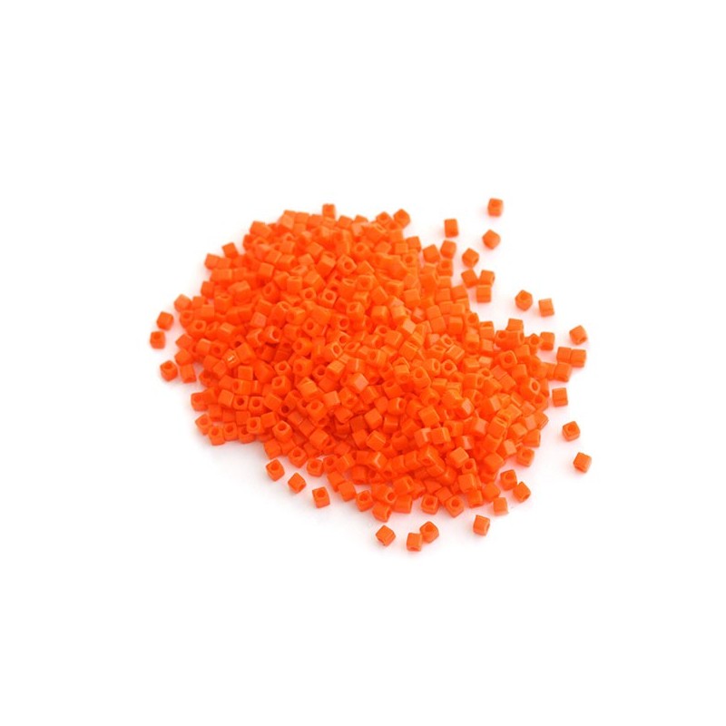 Miyuki Cube 1.8mm Opaque Orange SB18-406 | Boutique Charlotte