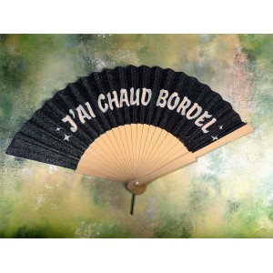 handwaaier J'ai chaud Bordel – handgemaakt