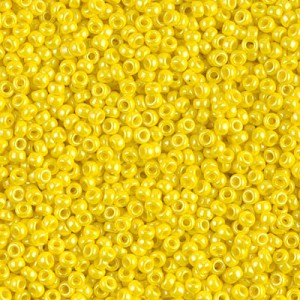 Miyuki Rocaille 11/0 Opaque Geel Luster 422 | Kralen