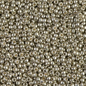 Miyuki 11/0 Duracoat Light Smoky Pewter 94221 seed beads