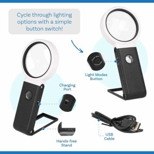 LED Vergrootglas 2,5x & 10x | Kralenwerk