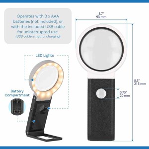 LED Vergrootglas 2,5x & 10x | Kralenwerk