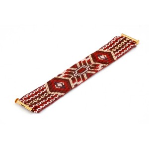 Bracelet Peyote BoHo Bordeaux | Boutique Charlotte