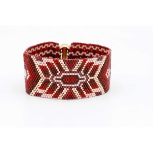 Armband Peyote Boho Bordeaux | Boutique Charlotte