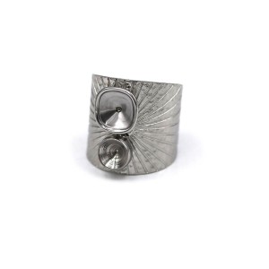 RVS ringbasis voor Crystal 4470 & SS24 | Boutique Charlotte