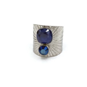 Rhodium Ring Base Crystal 4470 & SS24 | Boutique Charlotte