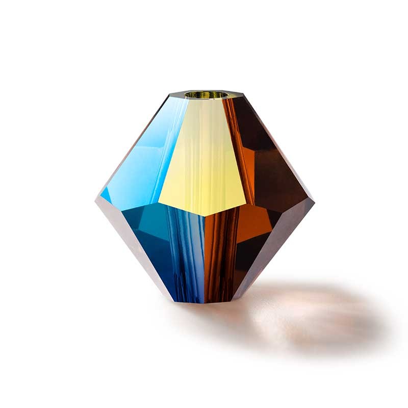 Preciosa Crystal Rondelle Bead 3mm Chocolate AB