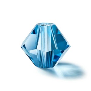 Preciosa Crystal Rondelle Bead 3mm Malibu Blue