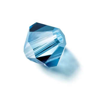 Preciosa Crystal Rondelle 3mm Malibu Blue (100 stuks) | Boutique Charlotte