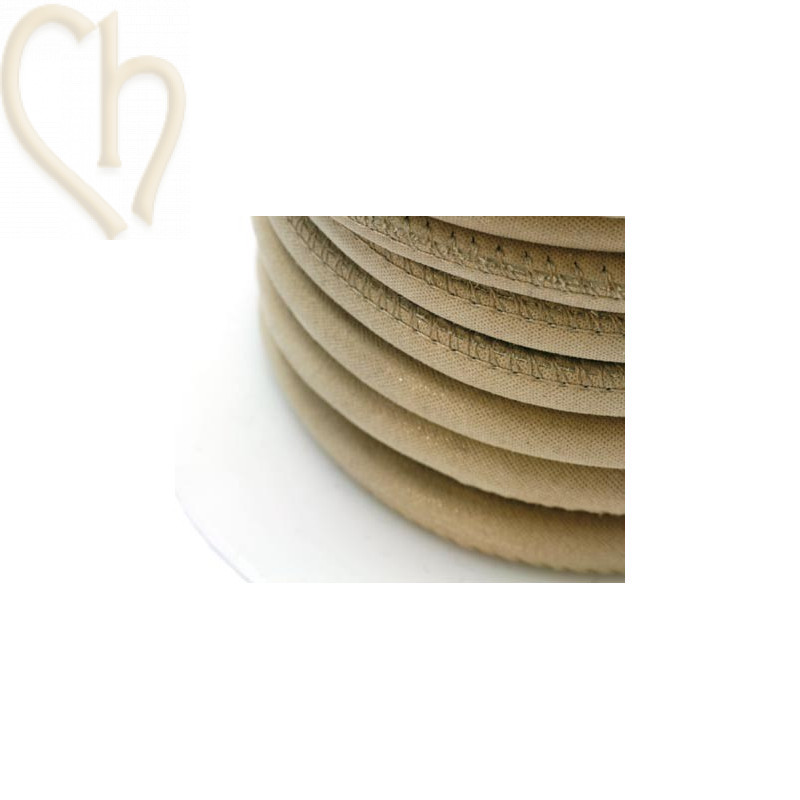 Cuir rond 6mm Camel clair