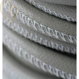 leer rond 6mm Grijsbeige